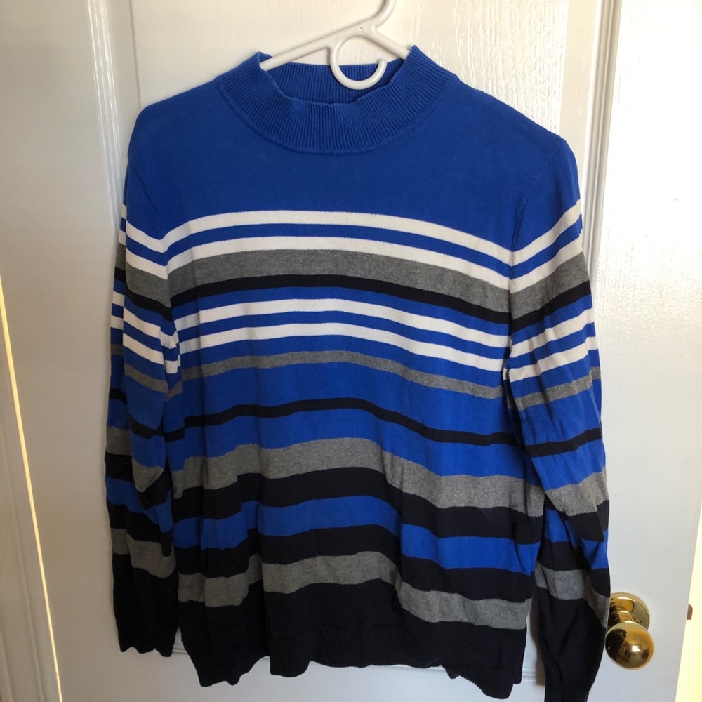 Northern Reflections Striped Sweater in Blue